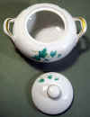 Sango Caprice Green Ivy Sugar & Creamer