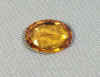 14.5 Carat Fancy Orange Sapphire Faceted Oval